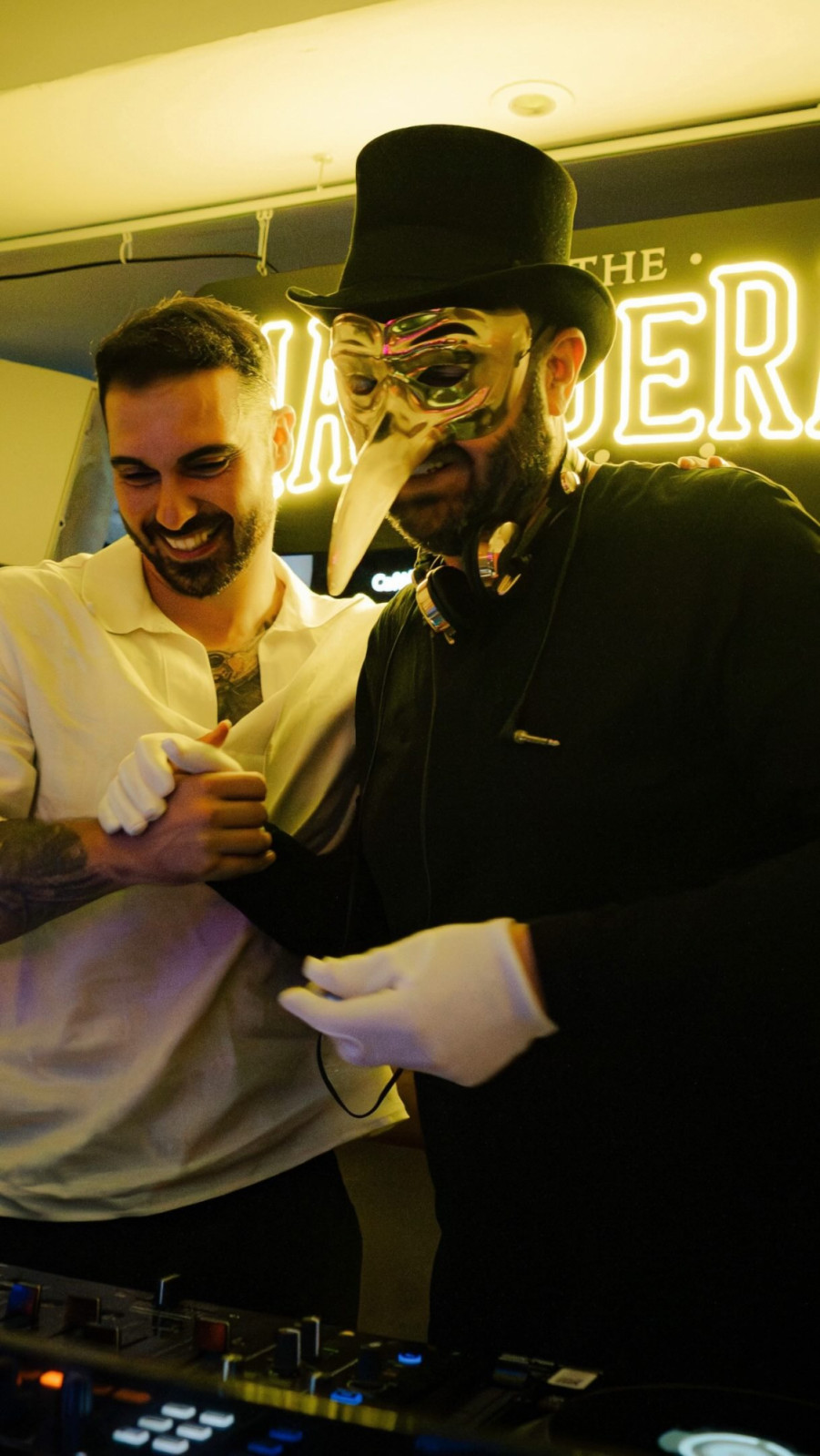 Crusy and German Claptone (Photo: Instagram / @crusyofficial)