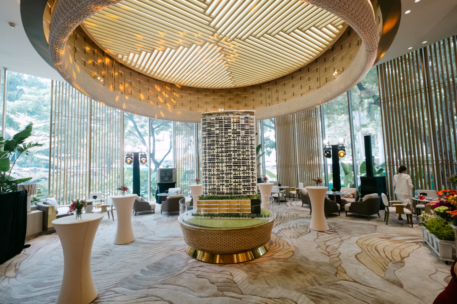 The lobby of the Shang Bauhinia Residences show suite