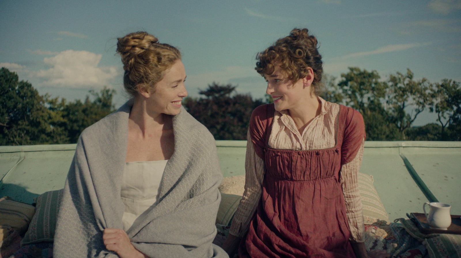 Freya Manor and Emma Corrin in 'Pride and Prejudice' (Photo: Netflix)