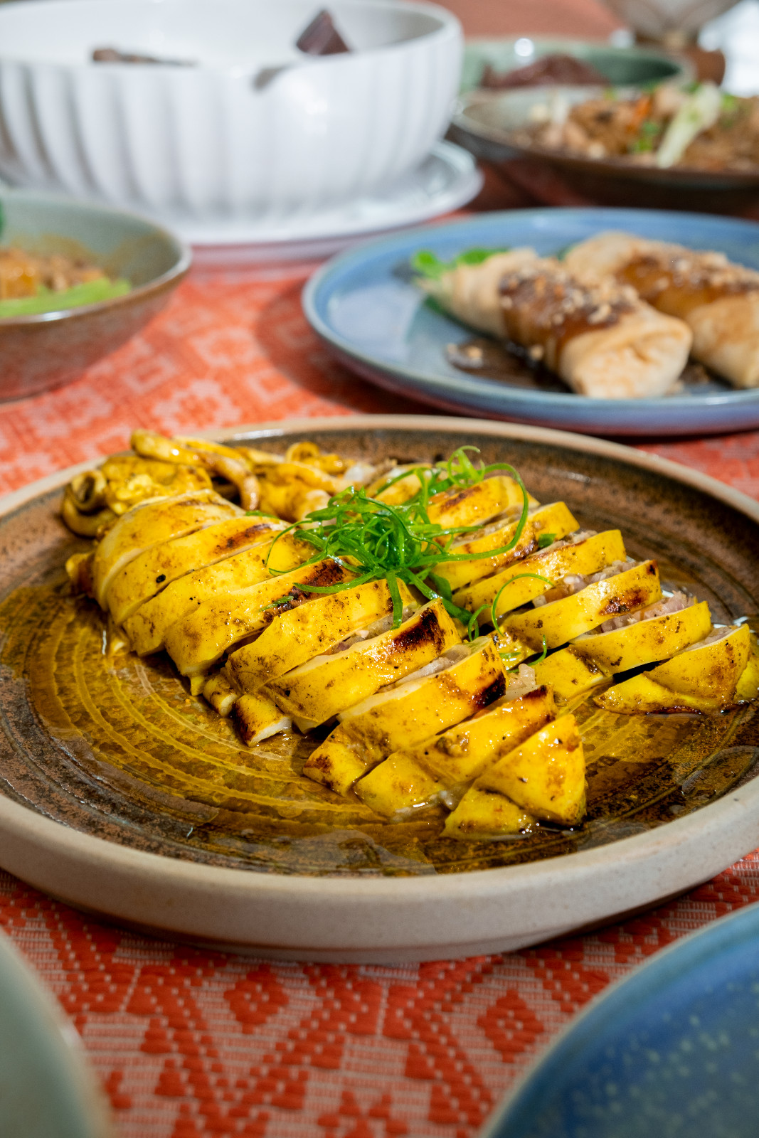 An eye-catching dish of eggplant-stuffed squid, available at Coquito Boracay
