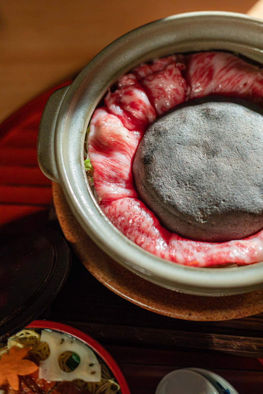 Prepare your own Wagyu beef in Yamazato's stone pot | Hotel Okura Manila