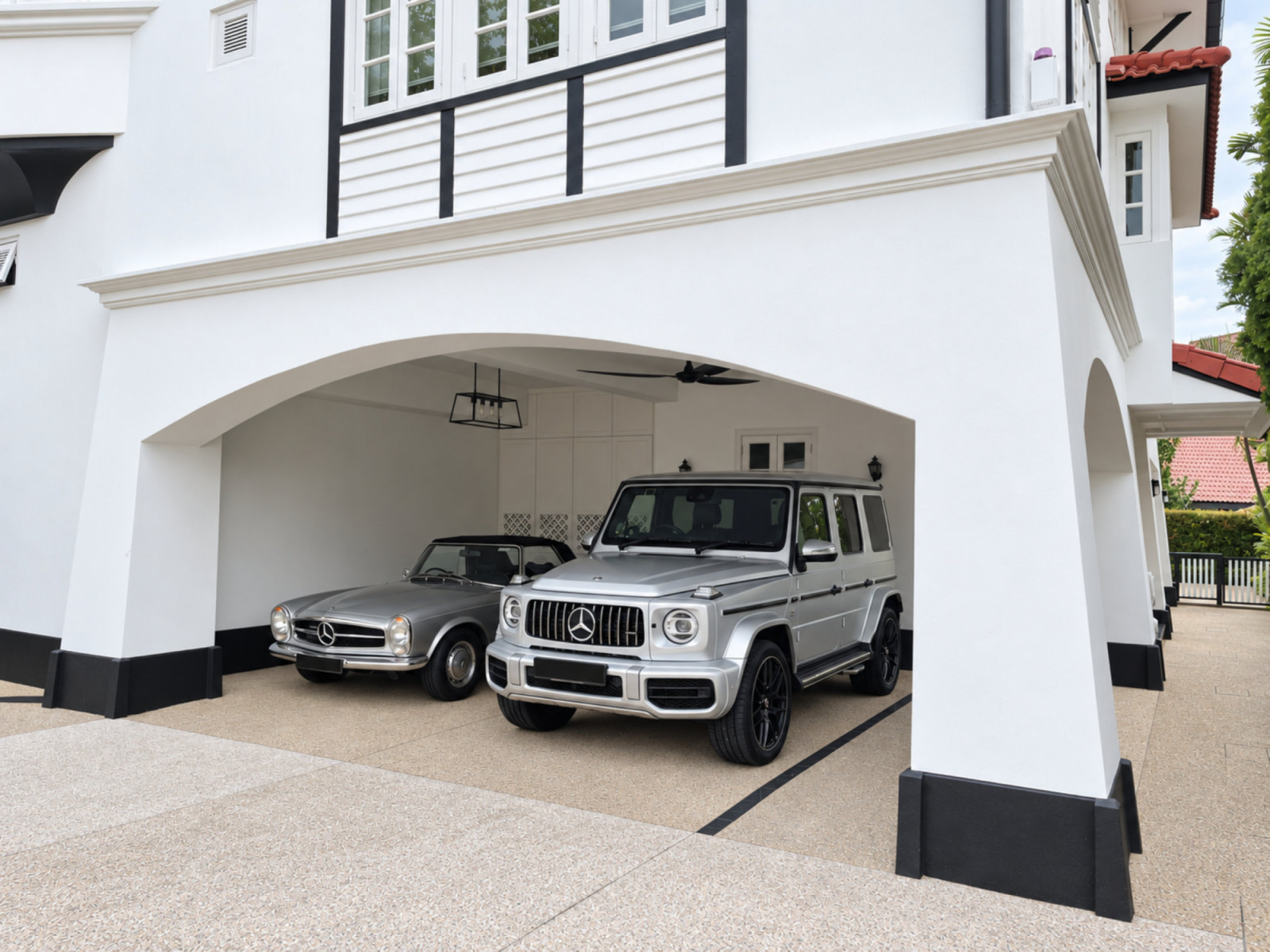 The resident’s luxury cars