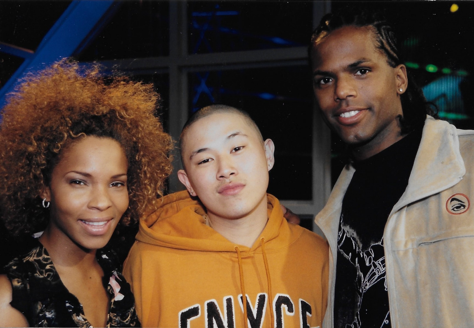 MC Jin with ‘106 & Park’ hosts AJ Calloway and Marie ‘Free’ Wright. (Photo: courtesy of MC Jin)