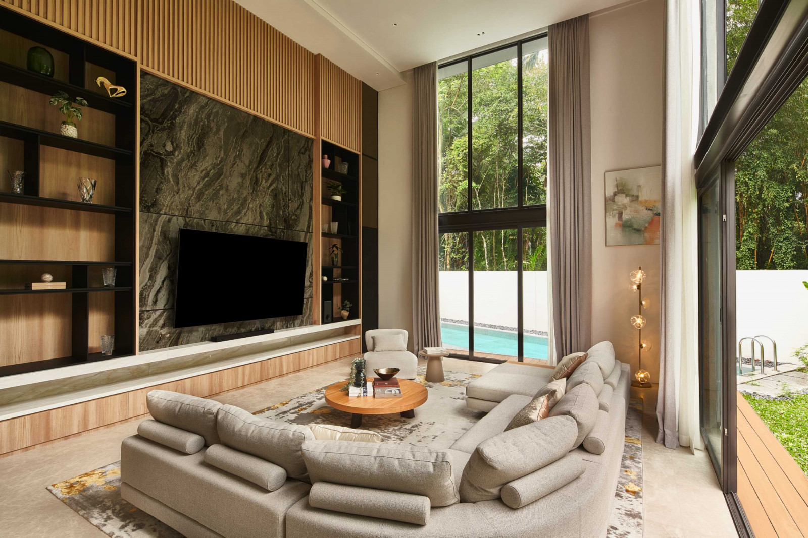 To Yong, the main living is the heart of the home as it effortlessly adapts to different moments