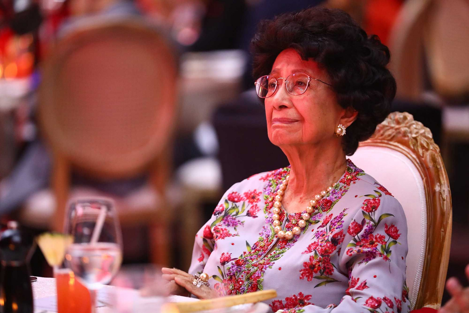 The former first lady at the presentation ceremony of the Tun Dr Siti Hasmah award, recognising outstanding individuals who contribute towards ending AIDS in 2018 (Photo: Sean Wong)