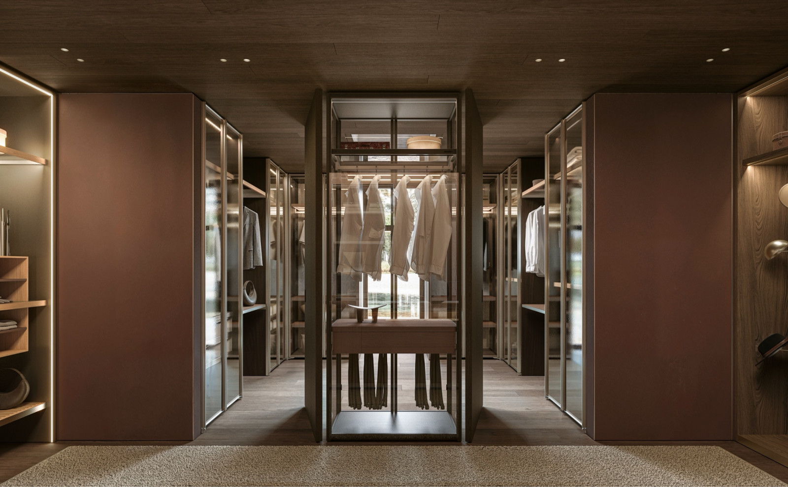 The Gliss Master - Meridian doors by Studio Klass is defined by decorative divisions across its glass surfaces