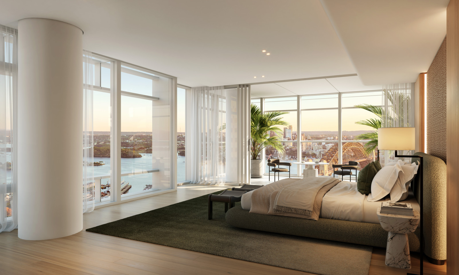 One Circular Quay comprises a limited collection of three- and four- bedroom residences, with a three-storey, five-bedroom penthouse crowning the property
