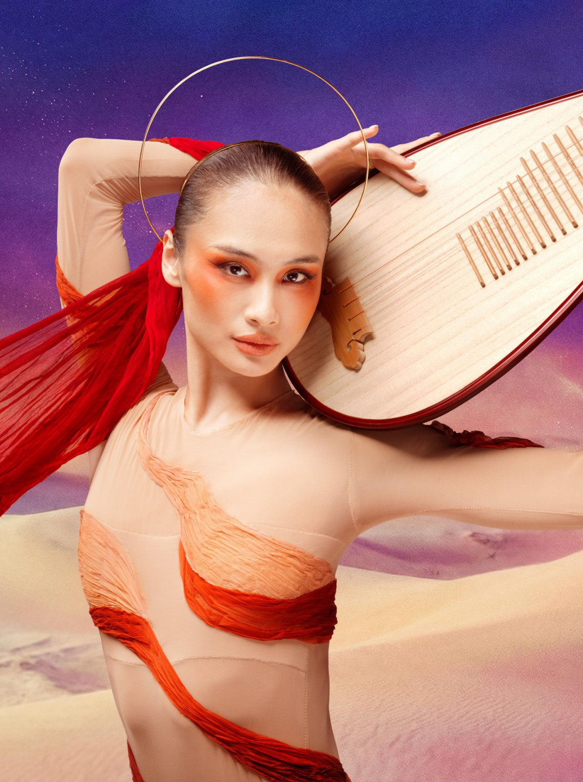 Hong Kong Ballet fuses classical choreography with cutting-edge visuals in an epic production inspired by Dunhuang’s Silk Road cave temples. (Photo: courtesy of Hong Kong Ballet)