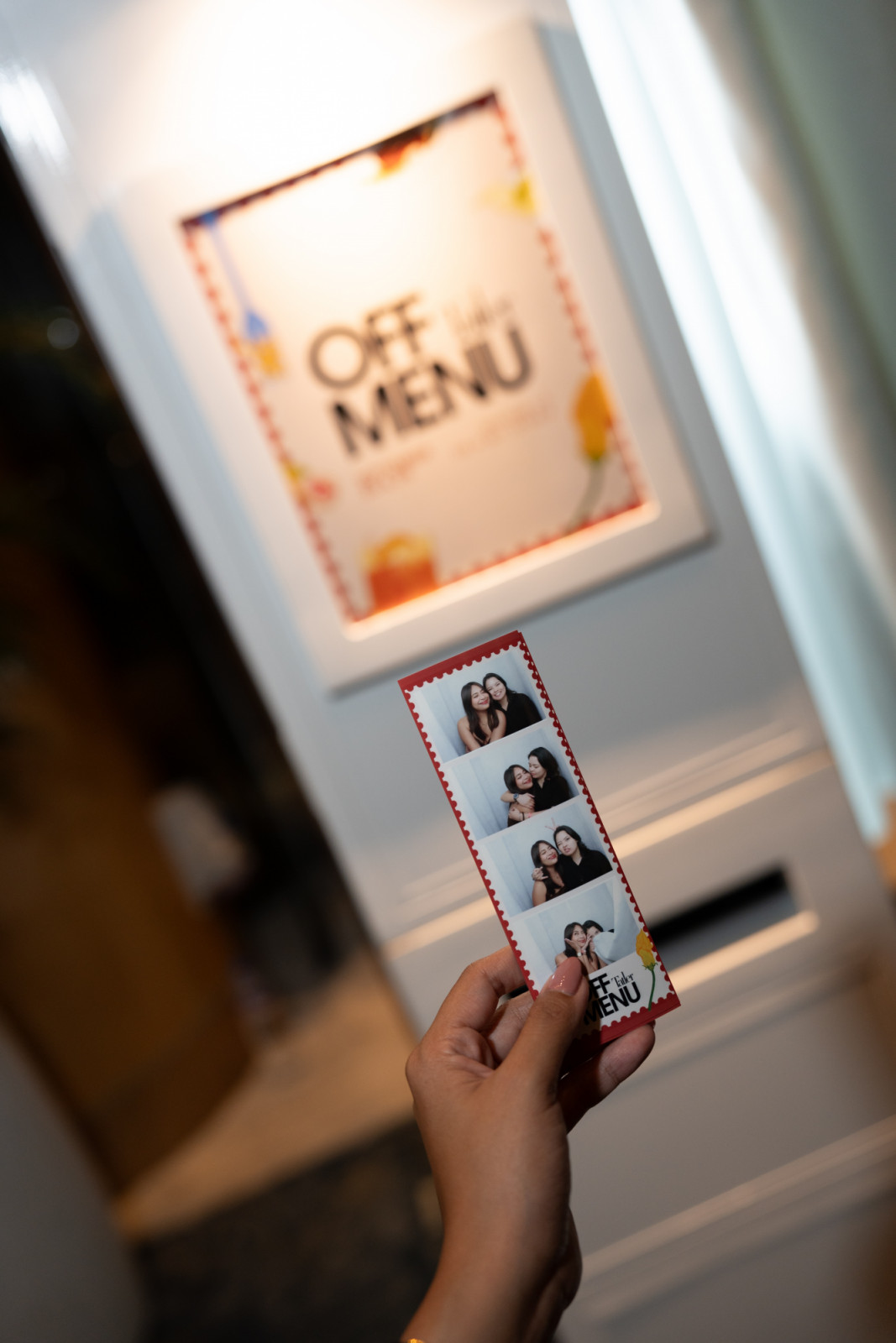 The photobooth at Off Menu 2026