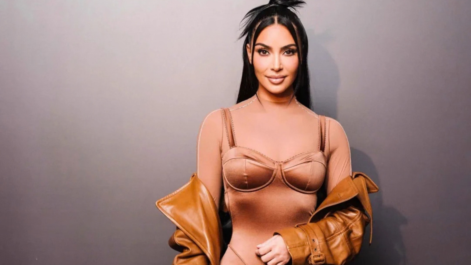 Kim Kardashian attends the opening of NikeSkims in Shanghai’s Taikoo Hui, the collaborative brand’s first physical retail destination in China. (Photo: courtesy of NikeSkims)