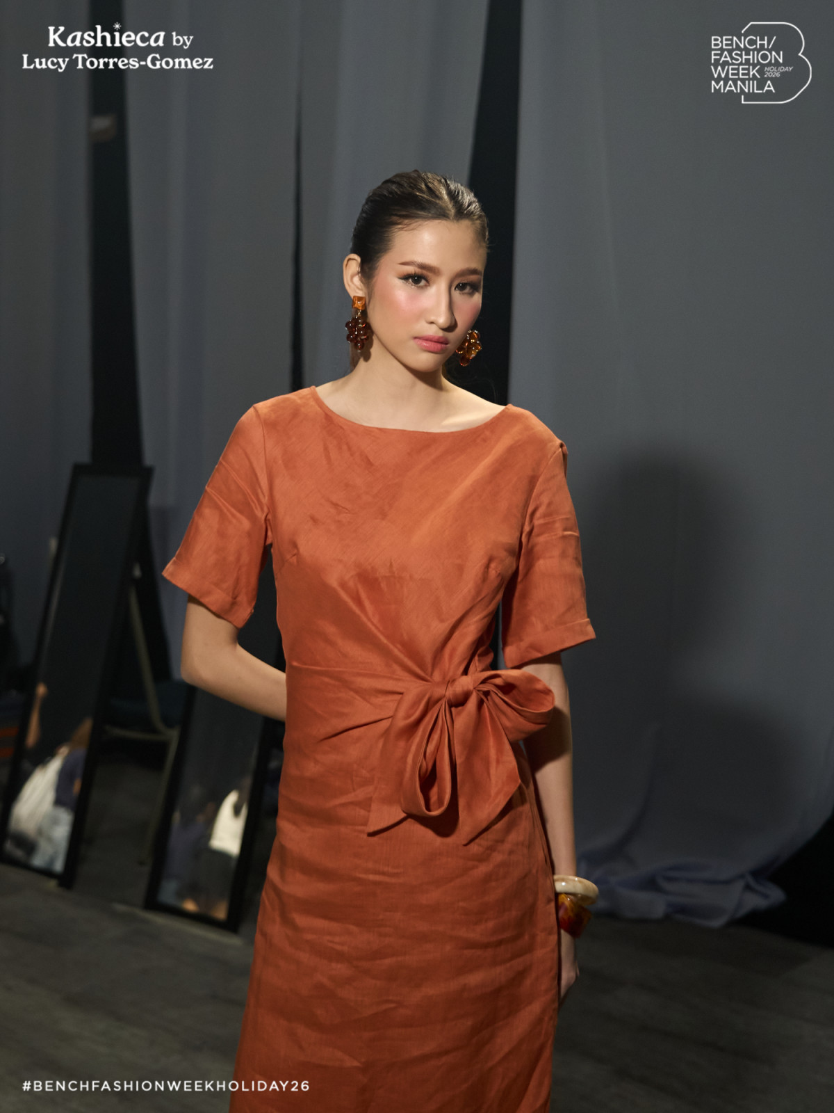 A model showcases a design from Kashieca by Lucy Torres-Gomez at Bench/ Fashion Week Manila Holiday 2026
