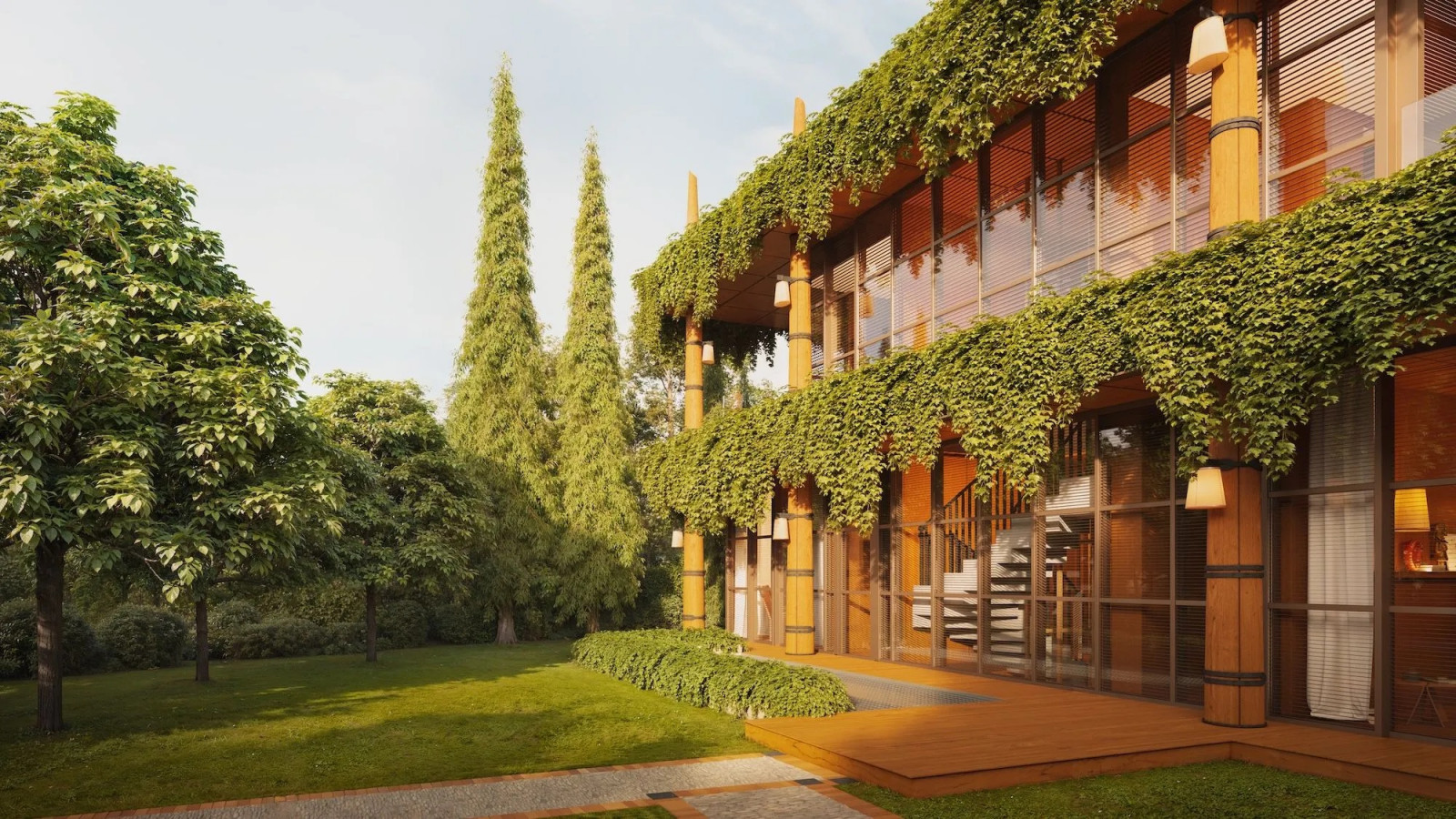 A rendering of a villa at Nhà Estate in Ho Tram, Philippe Starck’s first project in Vietnam (Photo: Nhà Estate)