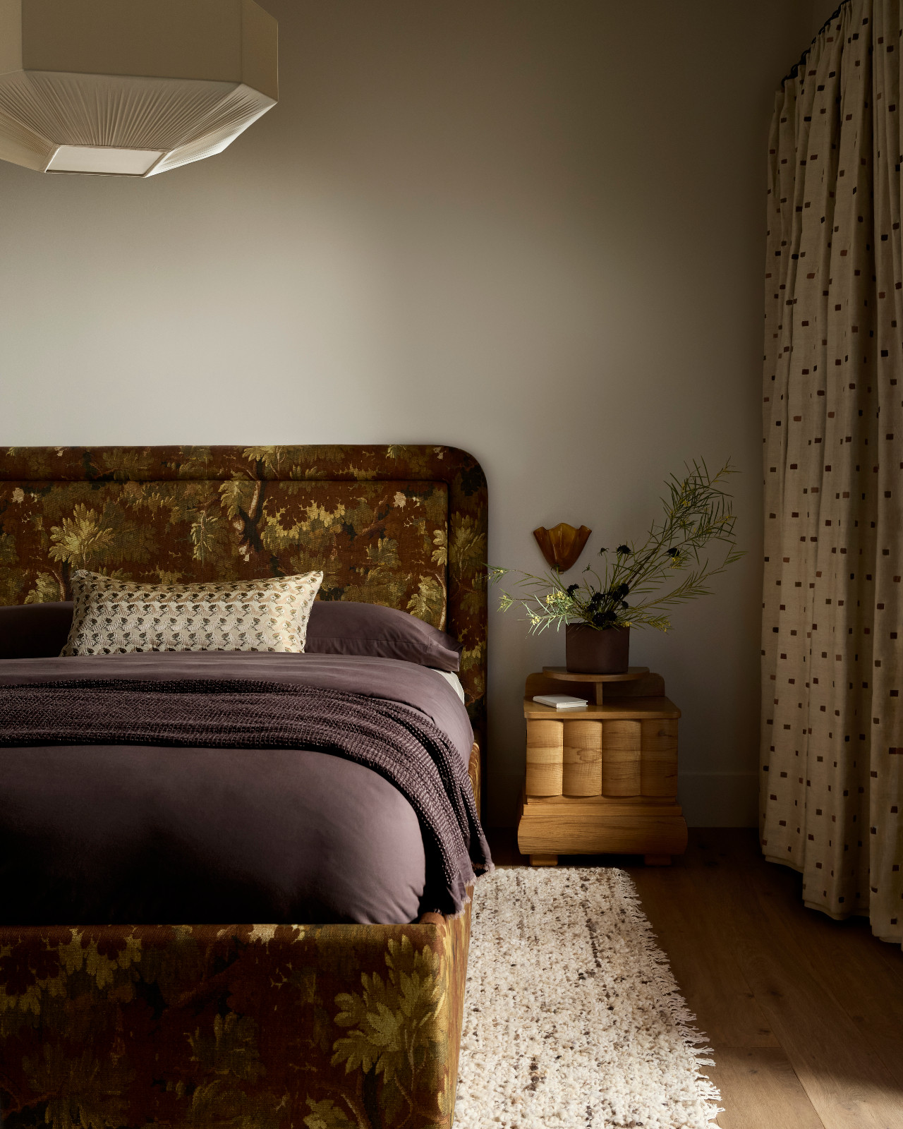 The bedroom of a Utah family home designed by Cari Giannoulias