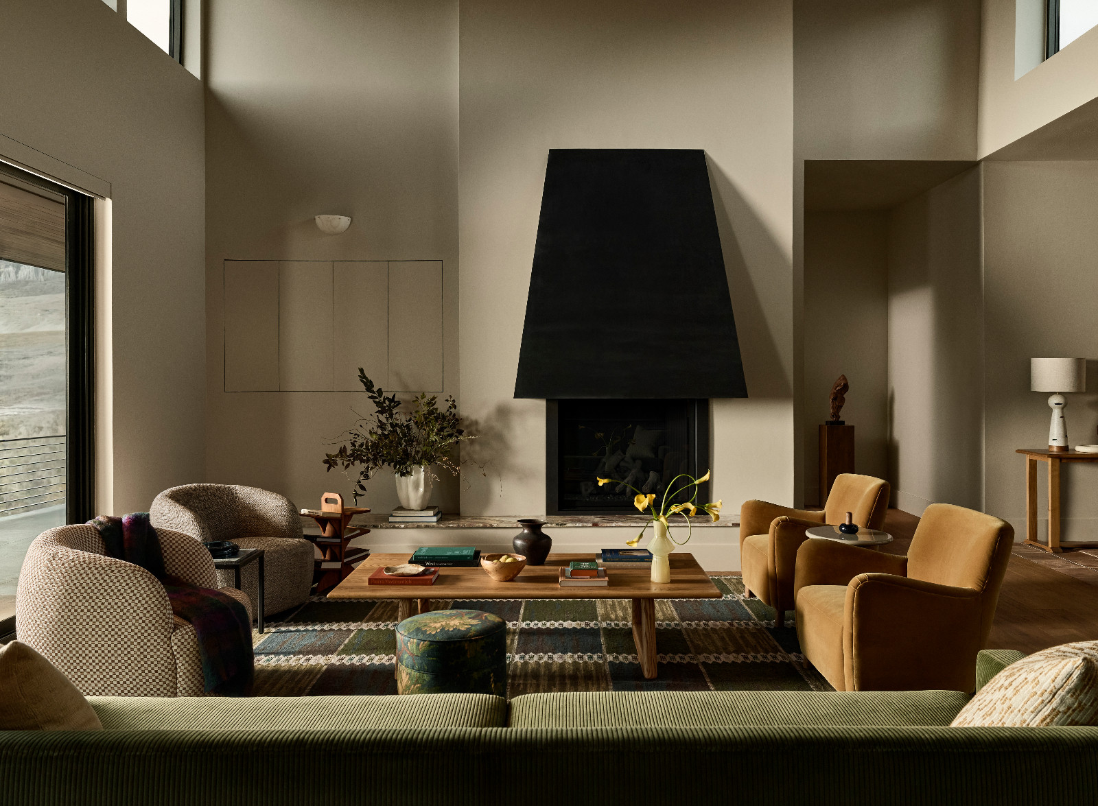 The living room of a Utah family home designed by Cari Giannoulias