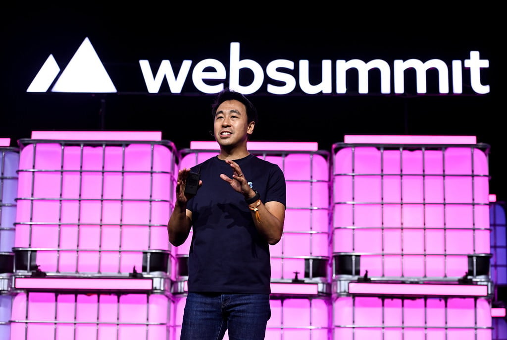 Gary Liu, co-founder and CEO of Terminal 3, speaking at Websummit 2026 (Photo: courtesy of Terminal 3)