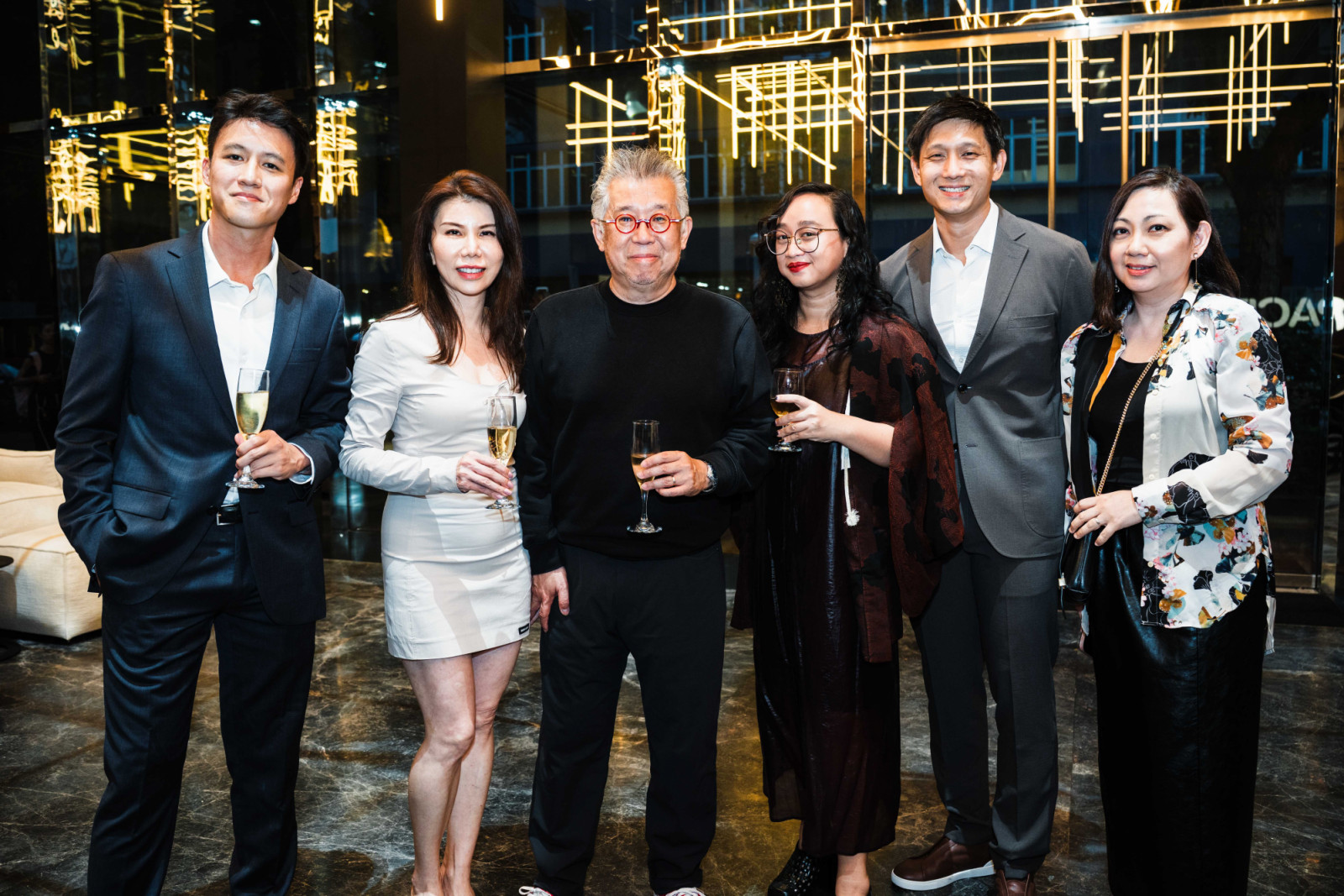 Henry Tan, Chuah Woei Woei, Rene Tan, Asih Jenie, Terrence Quah and Christine Sipin