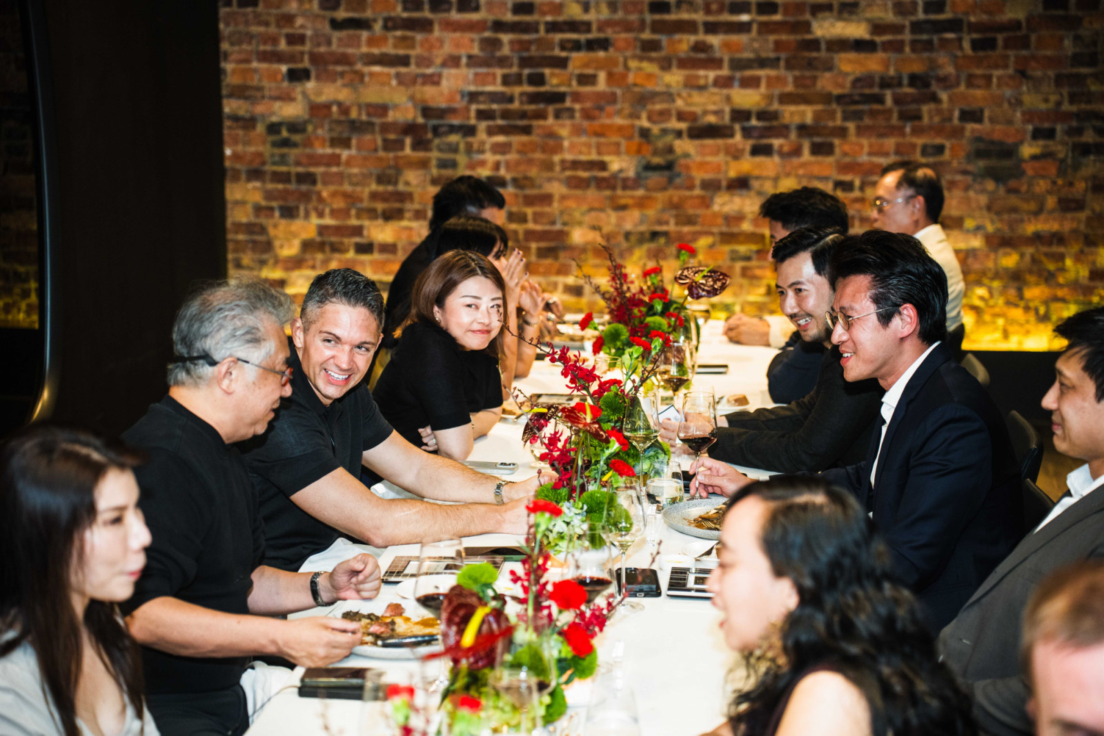 Rene Tan regaling the table