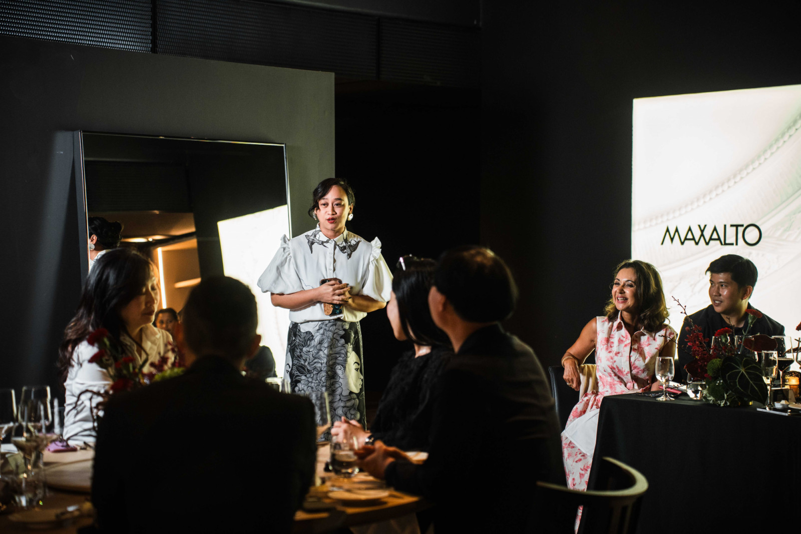 Asih Jenie addressing guests on night two