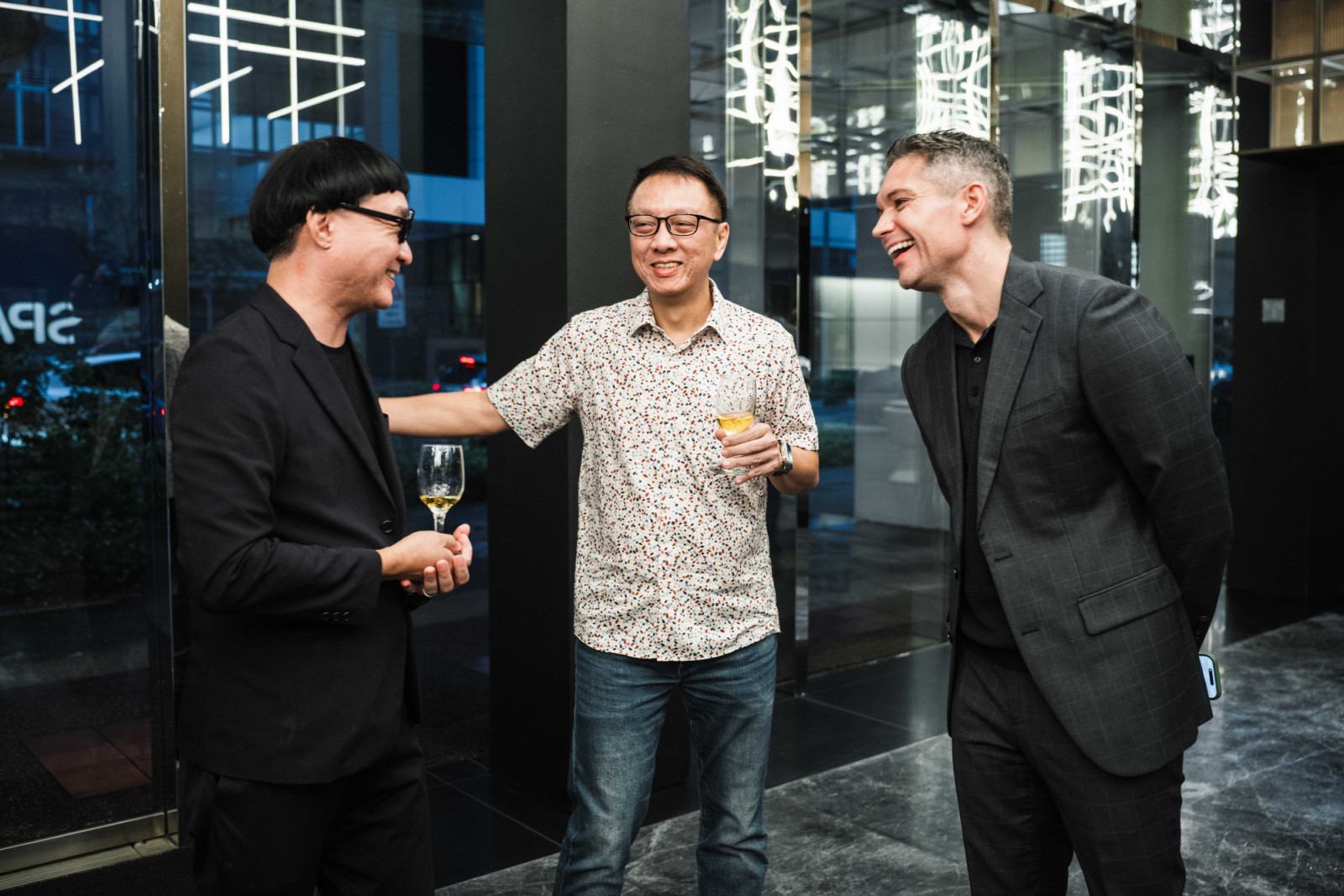Edmund Ng, Robin Tan and Kelly Williams