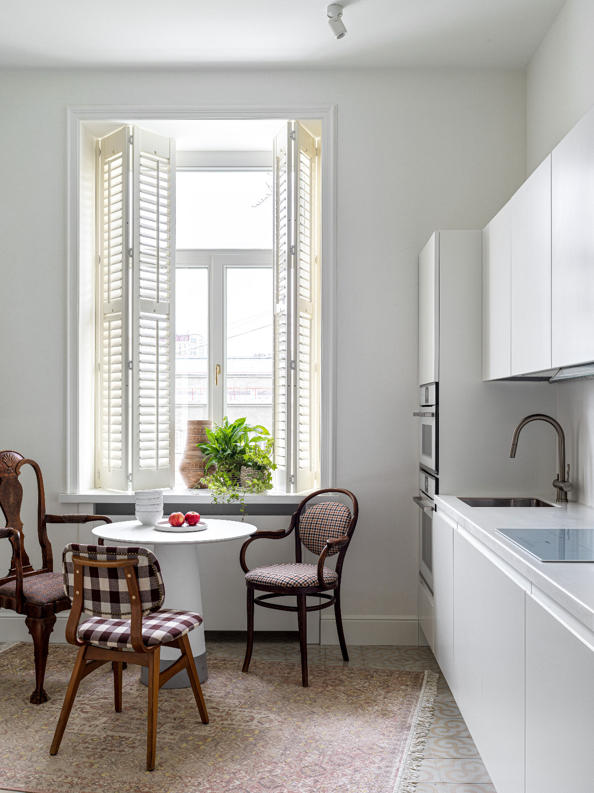 The kitchen of a Moscow apartment renovated by Anna Erman