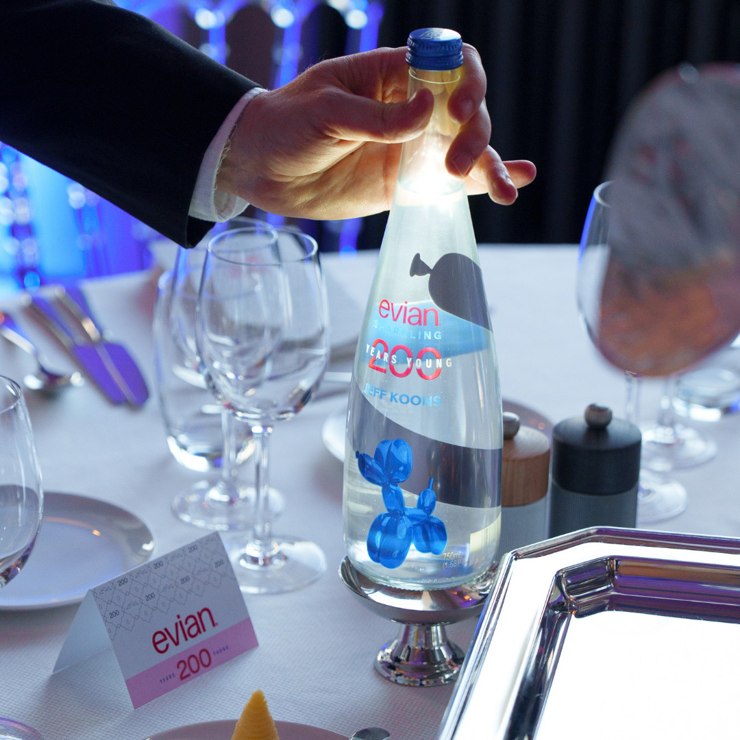 Evian water