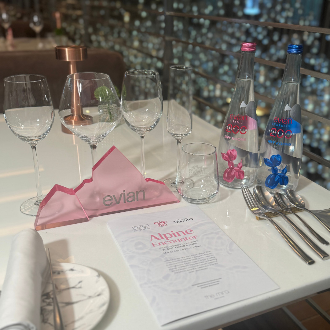 Evian water