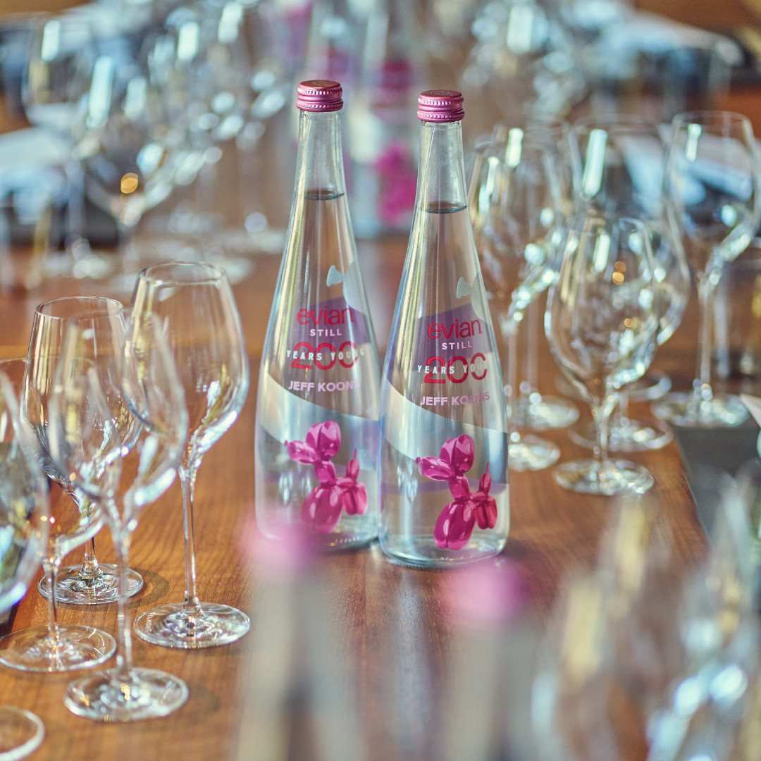 Evian water