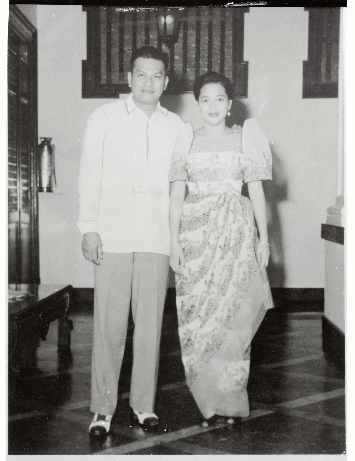 Magsaysay and First Lady Luz Banzon-Magsaysay
