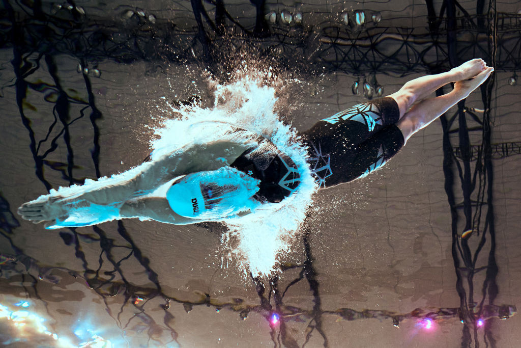 Haughey of Team Hong Kong competes in the Women's 200m Freestyle heats at the Doha 2024 World Aquatics Championships (Photo: Getty)