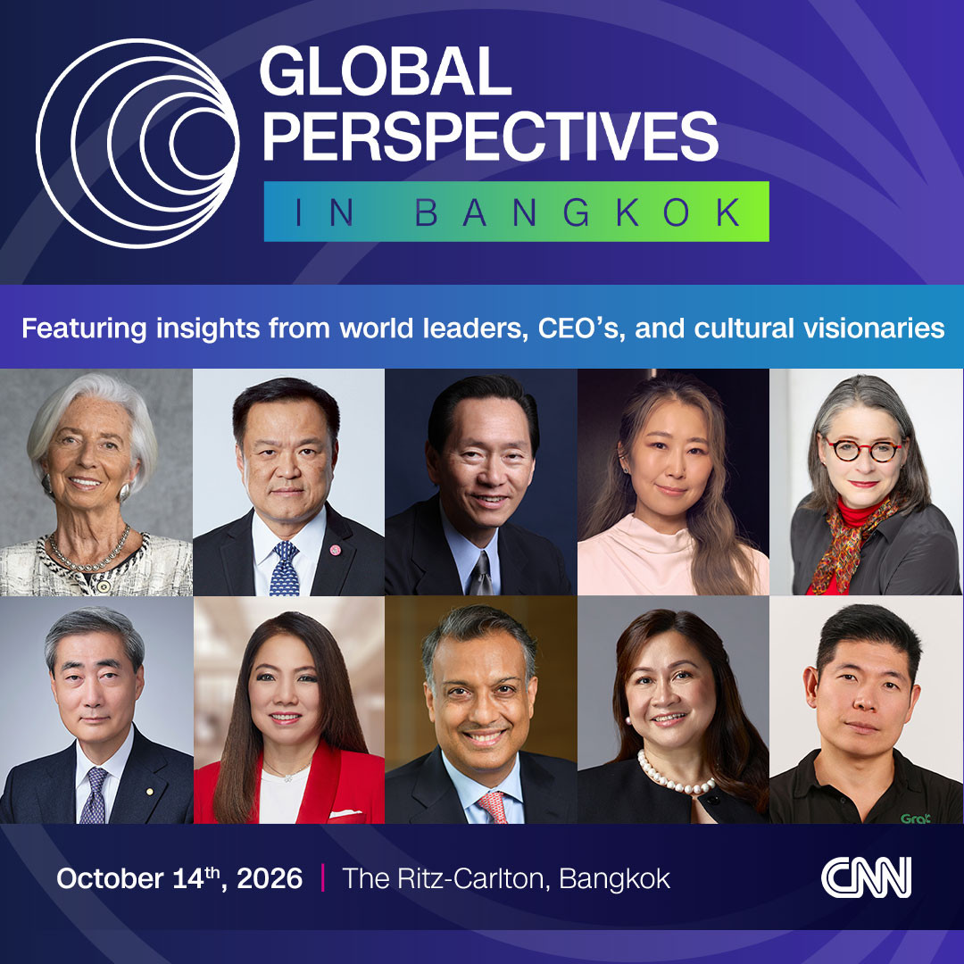 CNN Global Perspectives: In Bangkok งานเสวนาและเวทีแลกเปลี่ยนองค์ความรู้ระดับโลก จากสำนักข่าว CNN International ซึ่งจัดขึ้นในภูมิภาคเอเชียเป็นครั้งแรก ณ กรุงเทพมหานคร