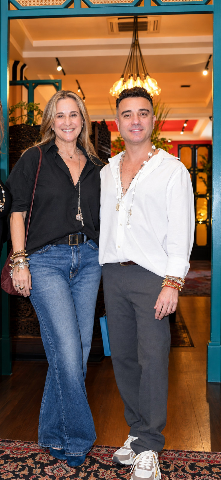 Sofia Zobel Elizalde, founder of Steps Dance Foundation, with Harrison Berrío