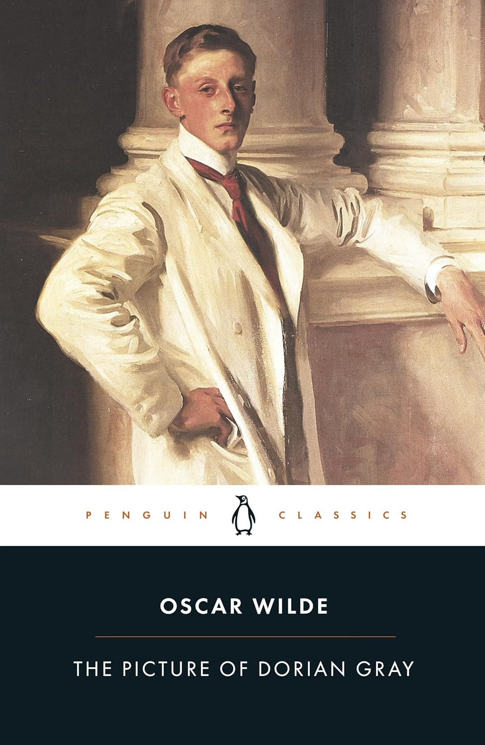Oscar Wilde's 'The Picture of Dorian Gray' by Penguin Classics, featuring John Singer Sargent's 'Portrait of W. Graham Robertson'.