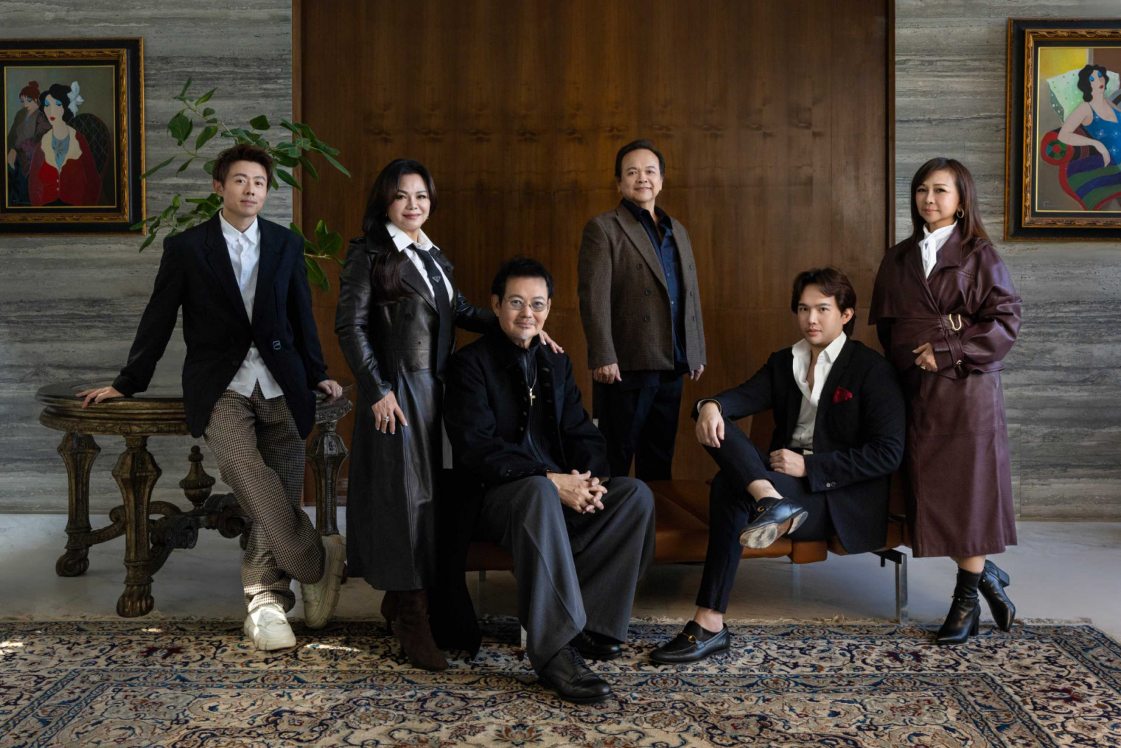 The Jean Yip Developments Board of Directors, from left to right: Roy Fong, Jean Yip, Mervin Wee, Oliver Yip, Russell Wee and Dawn Yip