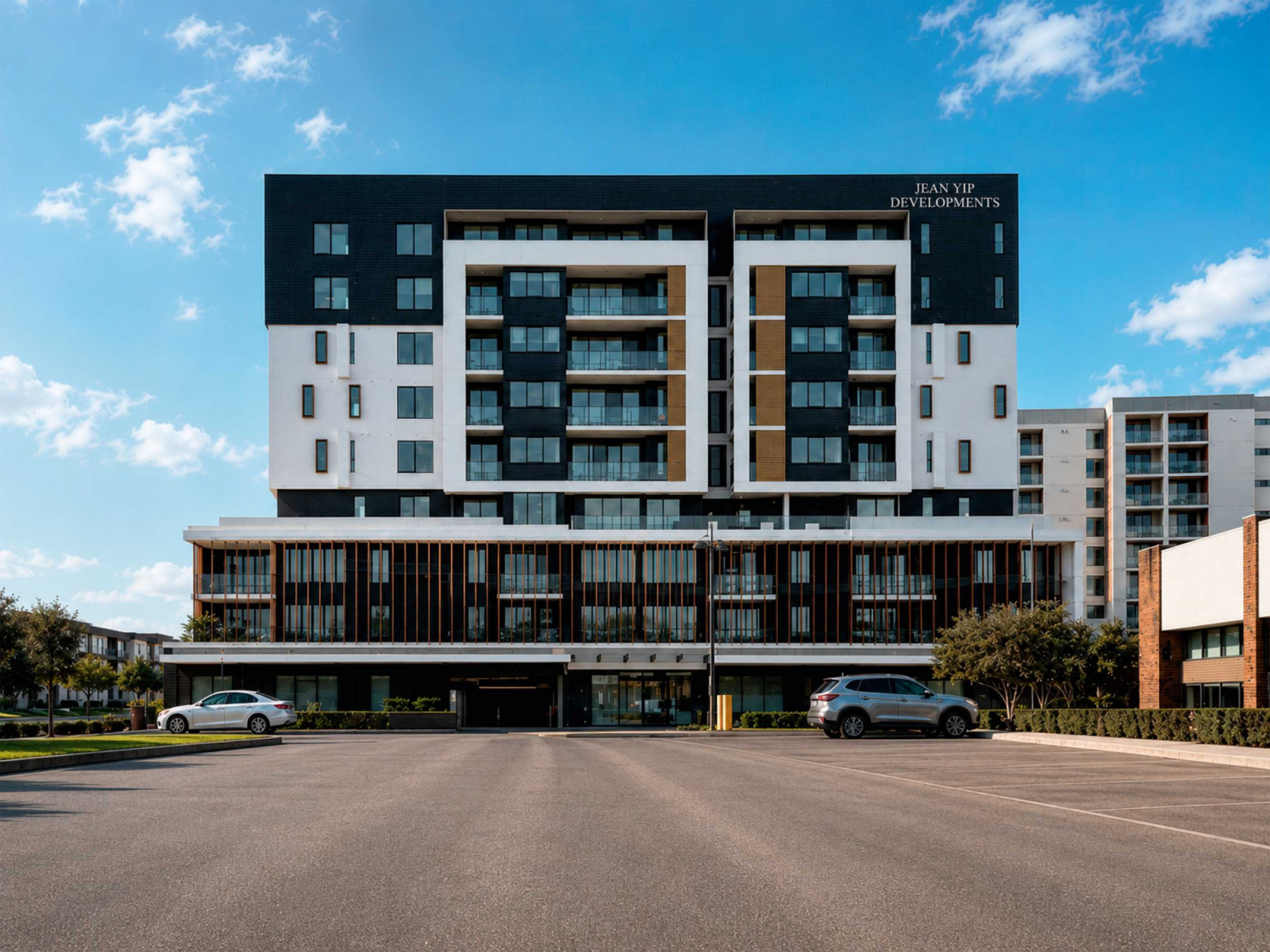 The exterior of Elements at Carousel in Perth, Australia