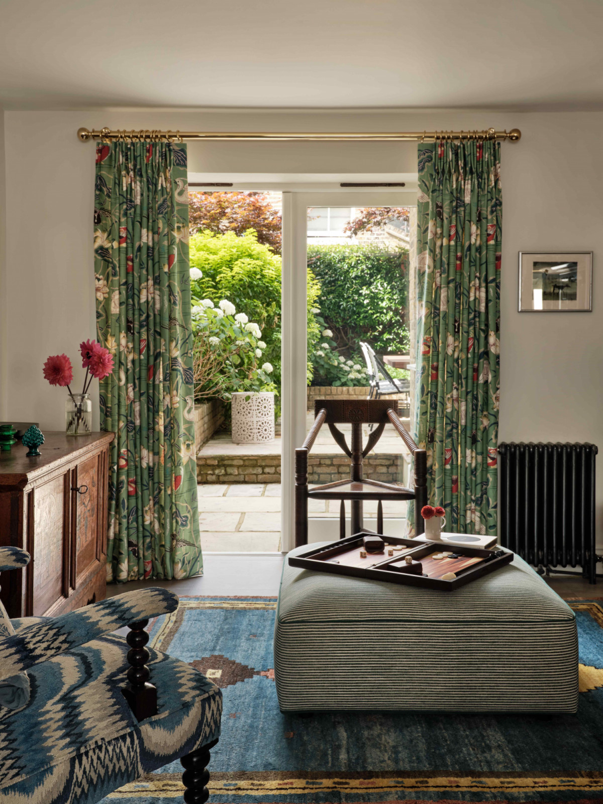 Vintage and antique pieces were reupholstered or customised, giving them a new lease of life