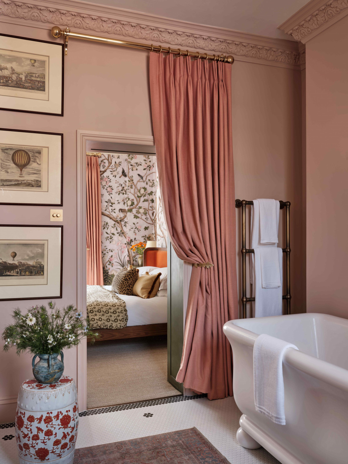 Colours, patterns and details flow from one room to the other