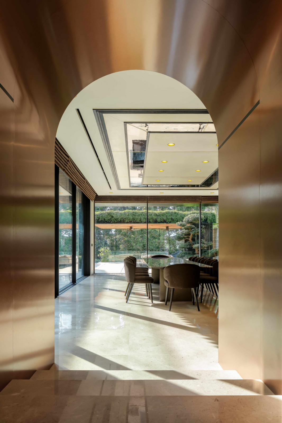 The archway leading to the Good Class Bungalow’s formal dining room instils a sense of discovery