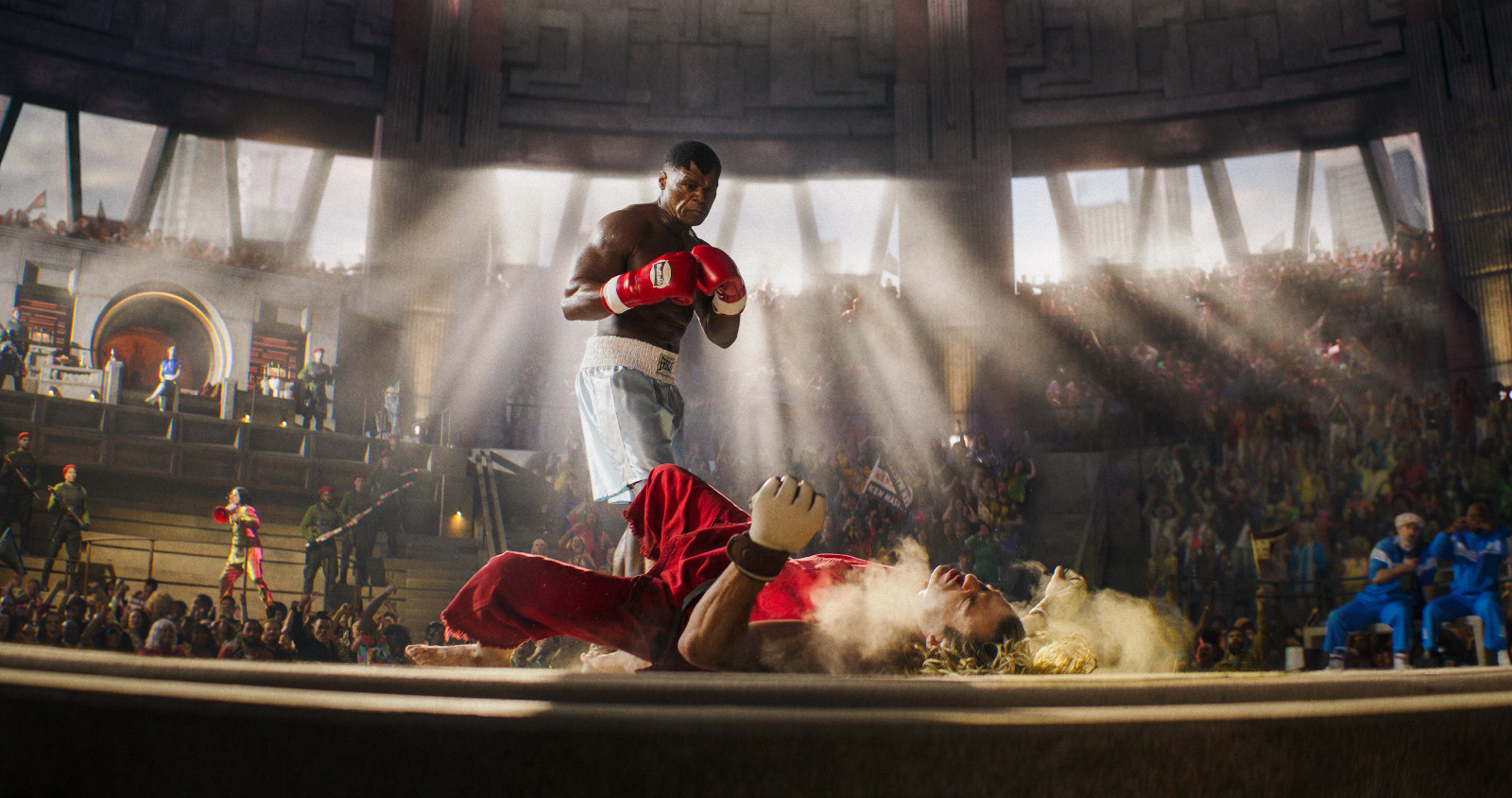 Curtis "50 Cent" Jackson, left, and Noah Centineo star in PARAMOUNT PICTURES AND LEGENDARY PICTURES In Association with CAPCOM.
A LEGENDARY PICTURES Production “STREET FIGHTER”