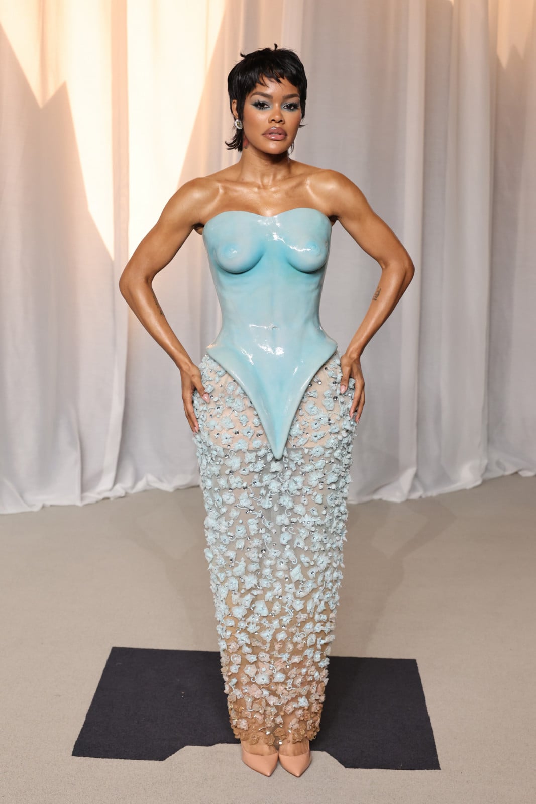 LOS ANGELES, CALIFORNIA - OCTOBER 17: Teyana Taylor attends the 6th Annual Academy Museum Gala at Academy Museum of Motion Pictures on October 17, 2026 in Los Angeles, California. (Photo by Amy Sussman/Getty Images)