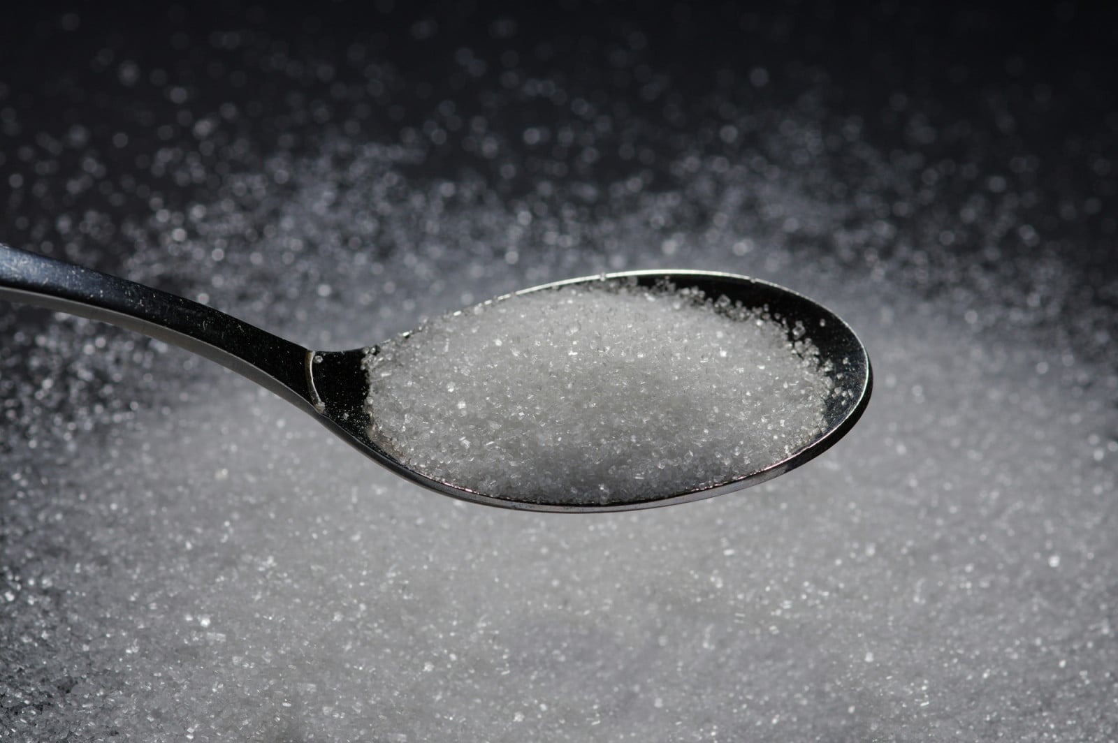 Standard granulated sugar, a common choice for sweetening beverages and baking.
