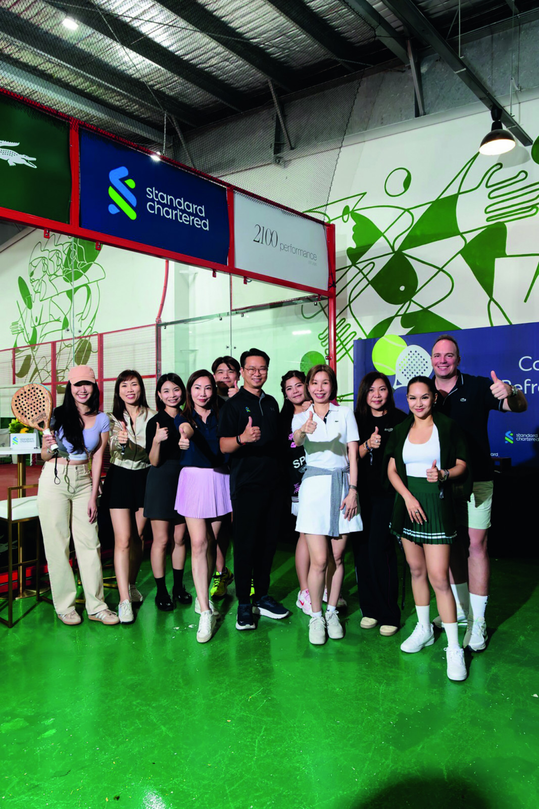 Team Standard Chartered with the Tatler team