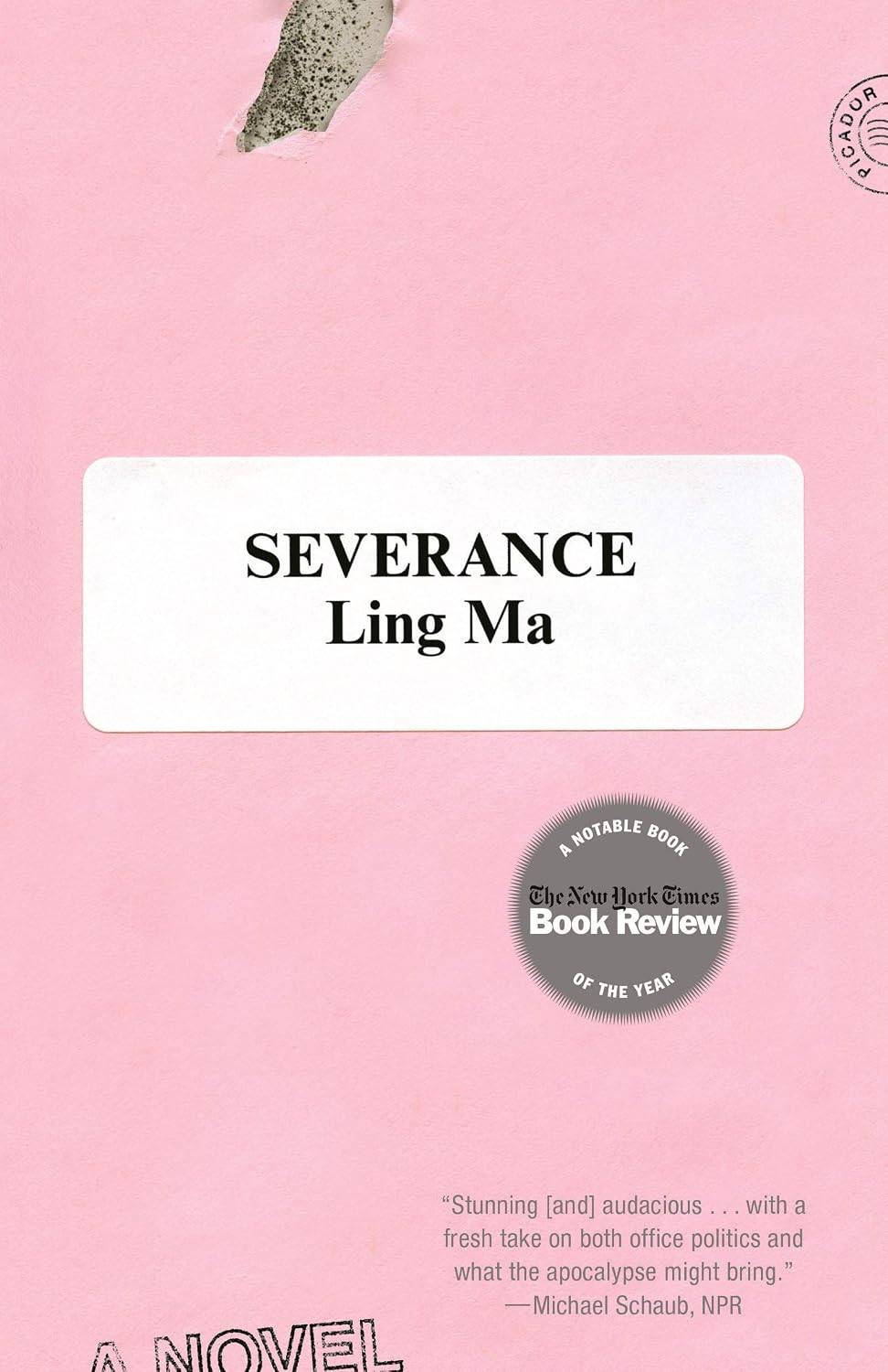 Severance by Ling Ma, a New York Times Notable Book, delves into corporate life amidst an apocalyptic collapse.