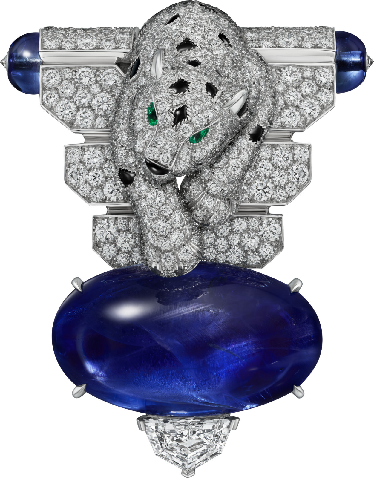 卡地亞《Le Chœur des Pierres》頂級珠寶系列Panthére Avola胸針。(Photo: Cartier)