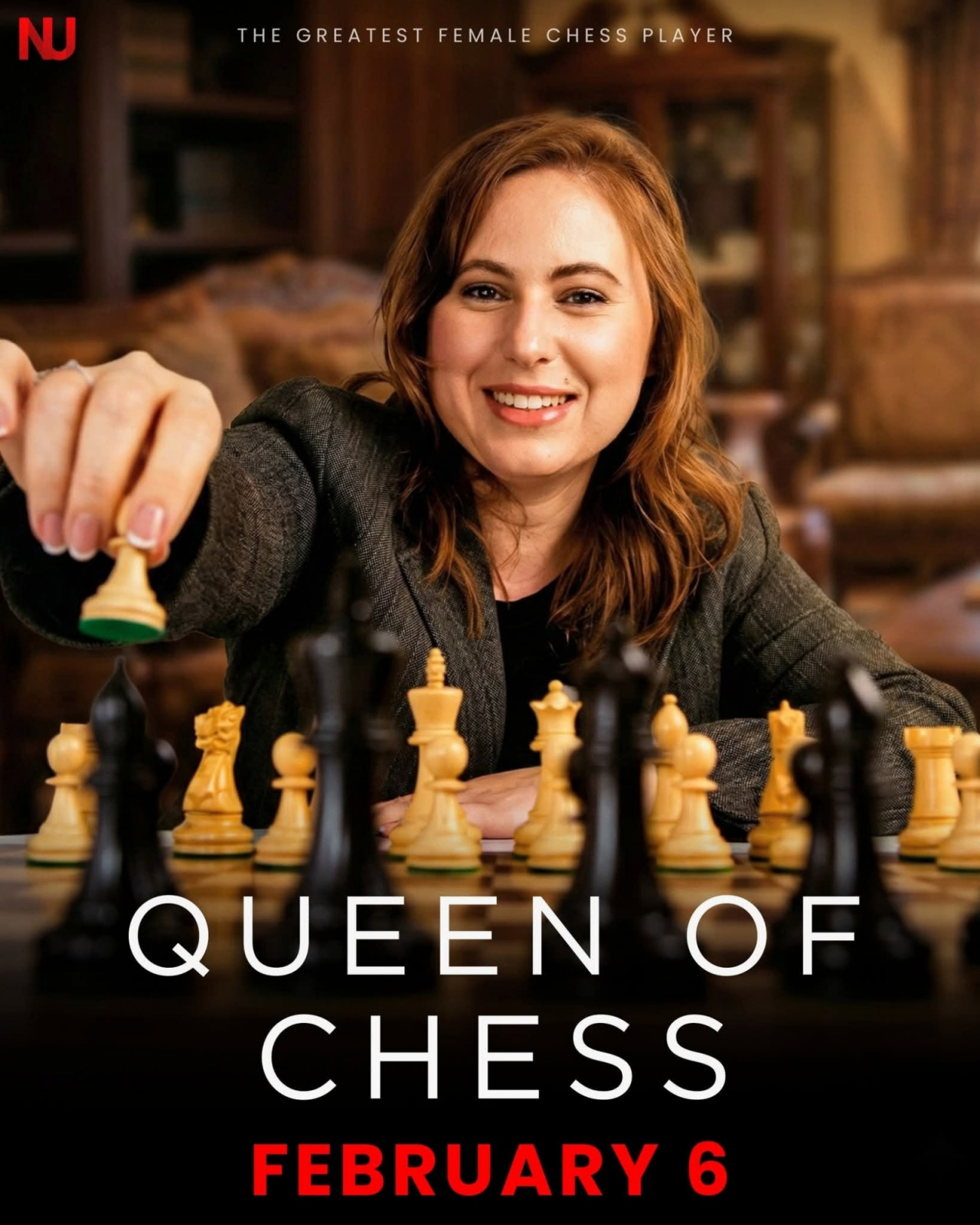 'Queen of Chess’ ภาพยนตร์สารคดีเชิงชีวประวัติของ Judit Polgár นักหมากรุกหญิงชาวฮังการี ผู้สร้างประวัติศาสตร์หน้าใหม่ในวงการหมากรุกโลก บน Netflix ที่เปิดฉายในเดือนกุมภาพันธ์ 2026 กำกับโดย Rory Kennedy
