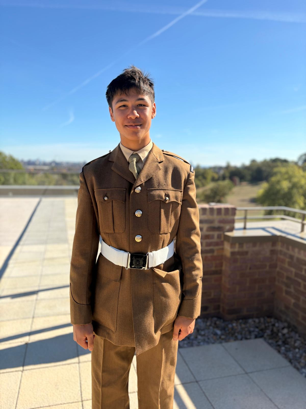 Tiernan is a cadet at the Harrow School Combined Cadet Force (CCF) (Photo: Courtesy of Sean Tiernan)