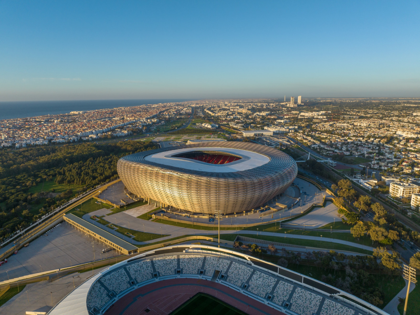 The stadium was rebuilt by Populous in 24 months ahead of Morocco co-hosting the 2030 World Cup (Photo: Société des Infrastructures Sportives de Rabat)