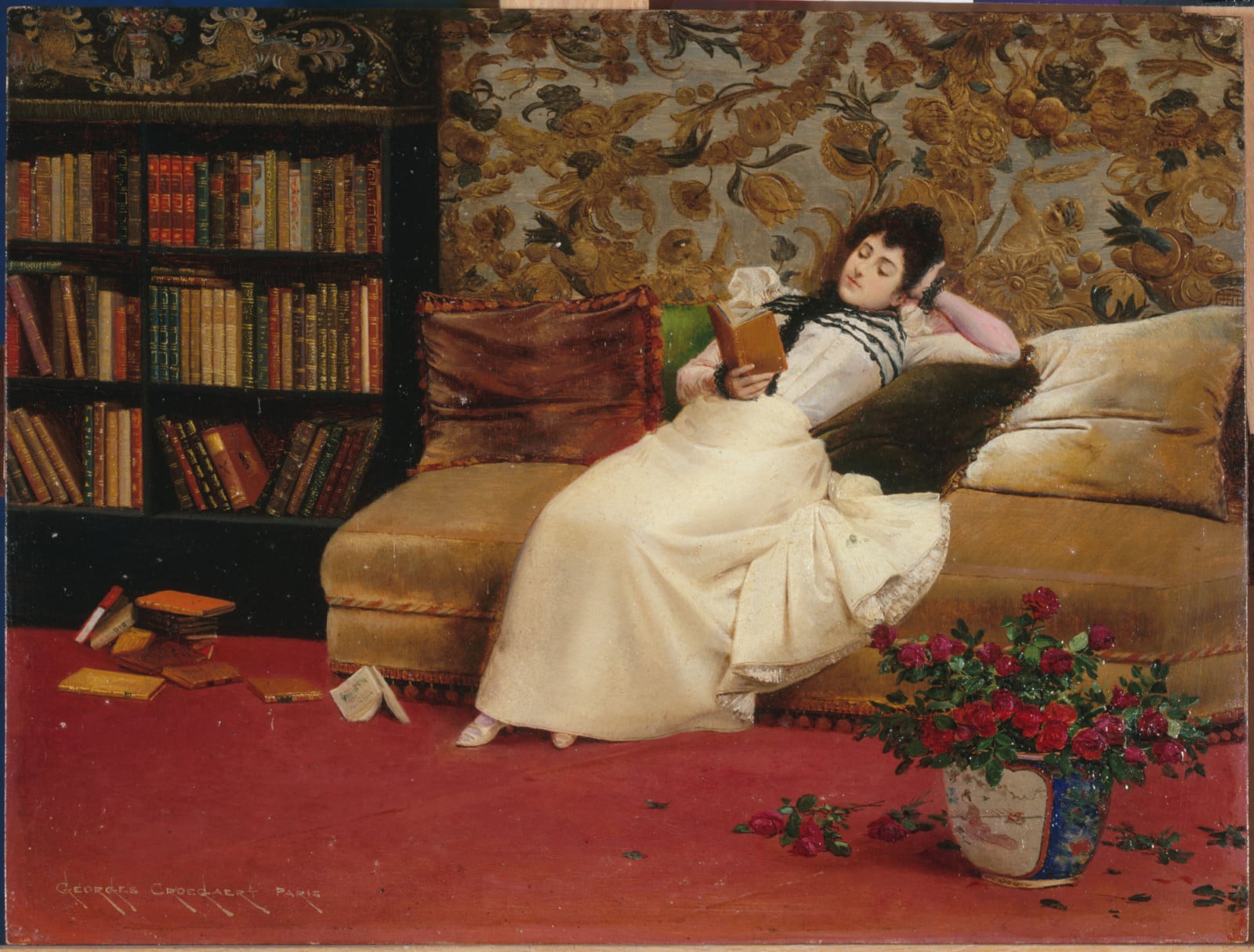 Every year, the Booker Prize offers a glimpse of what’s capturing the literary world’s attention. This year’s shortlist takes readers from imagined futures to the complexities of family life, with novels that linger on questions of identity, memory and belonging (Reading, 1890 by artist Georges Croegaert. Photo: Heritage Art/Heritage Images via Getty Images)