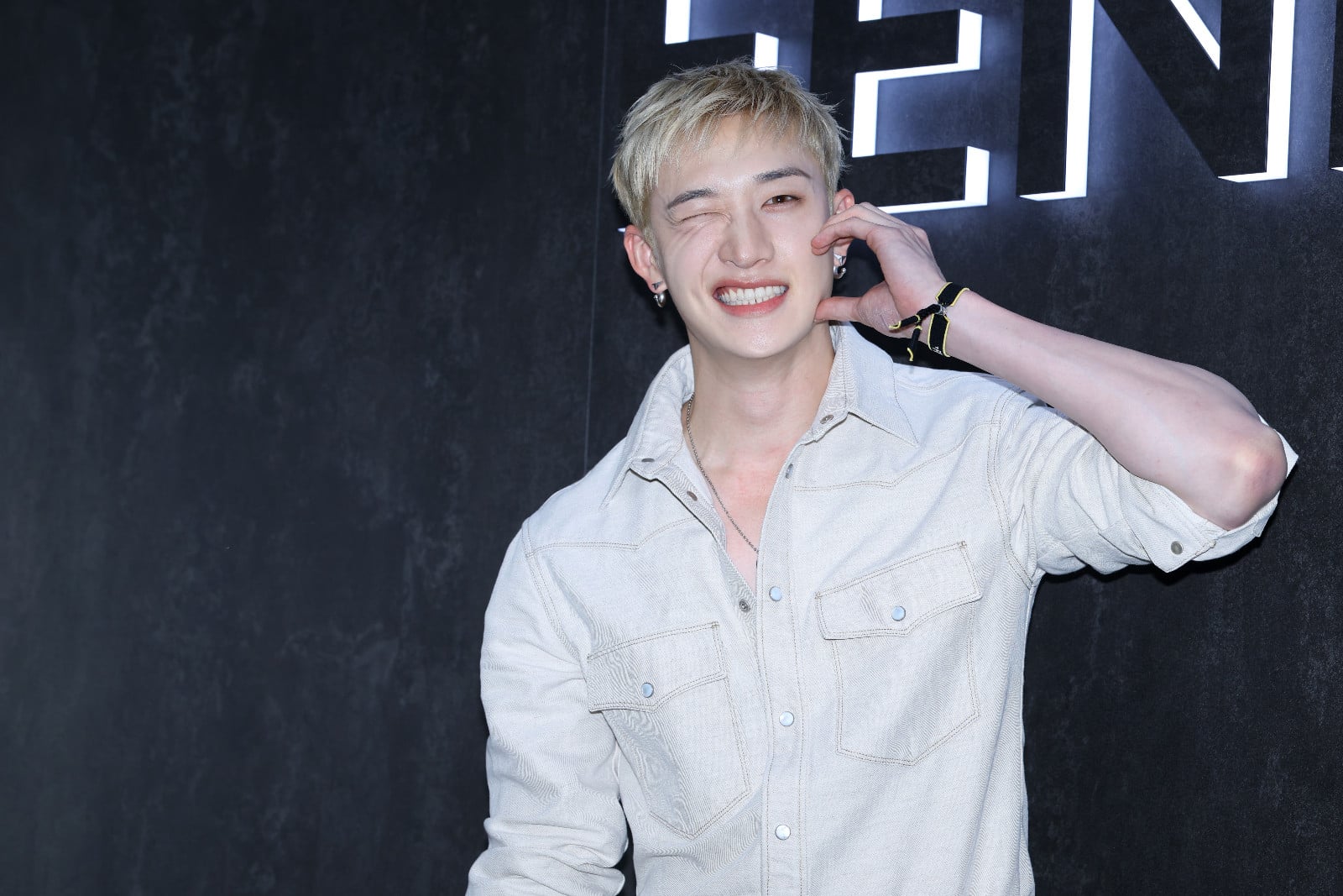 Fendi brand ambassador Bang Chan of Kids at a photocall for Fendi 2026 Winter collection in Seoul (Photo: Han Myung-Gu/WireImage)