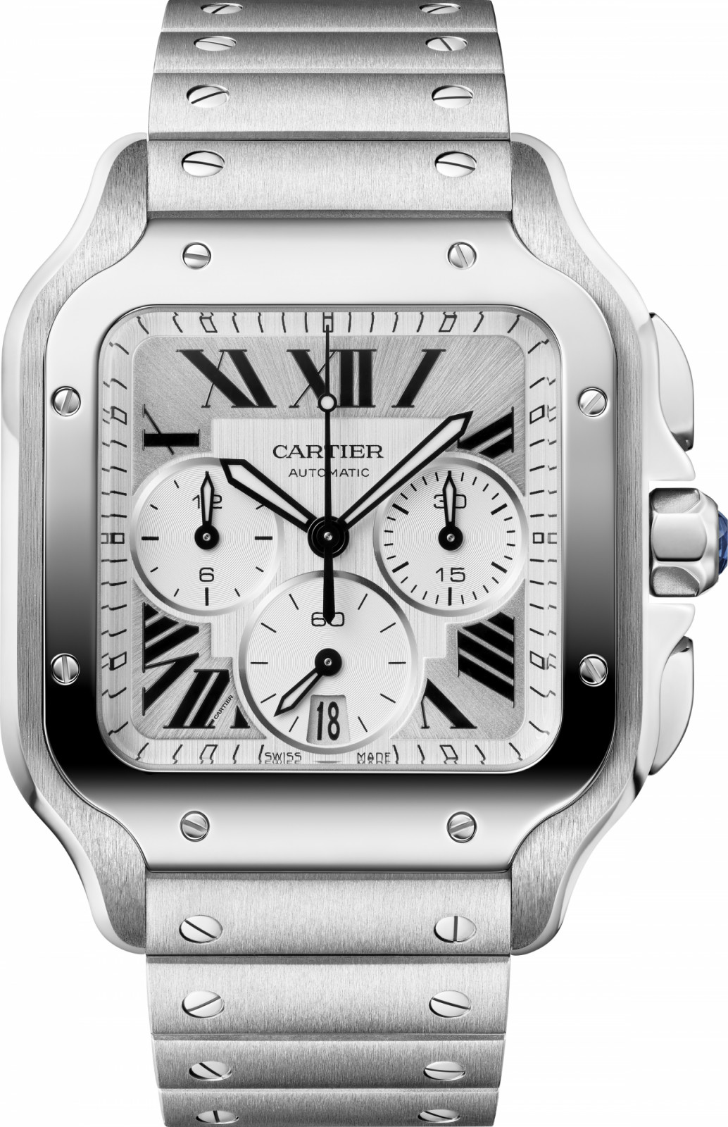 Santos de Cartier 計時腕錶。(Photo: Cartier)