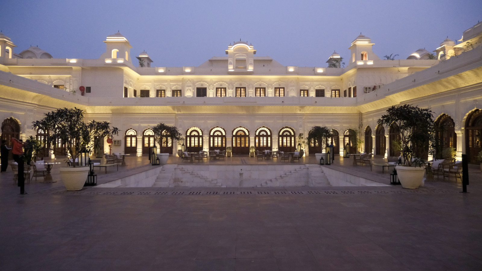 Courtyard at the Ran Baas Palace Hotel (Photo: courtesy of Ran Baas Palace Hotel)